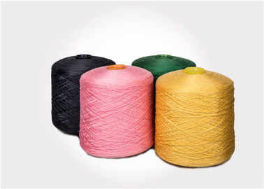 Color virgin knotless 100 spun polyester yarn , High Strength
